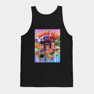 Joe Rogan n Dave Chappelle Alpha Chimp Mushroom Collage Art Tank Top